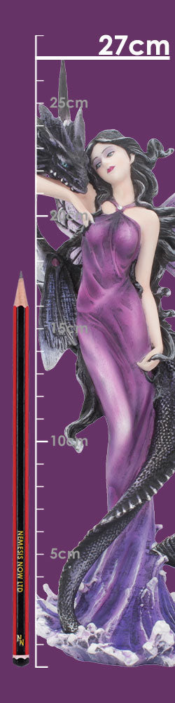 Guardians Embrace Figurine Dark Fairy Dragon Ornament