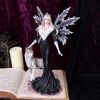 Dark Aura Fairy With Her Grey Wolf Companion 24cm
