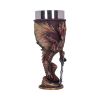 Ruth Thompson Flame Blade Red Fire Dragon Goblet Glass