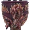 Ruth Thompson Flame Blade Red Fire Dragon Goblet Glass