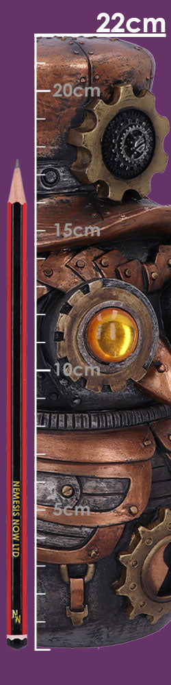 Hootle 22.7cm Steampunk Owl with Top Hat Figurine