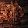 Bronze For Valhalla Viking Axe Hammer Raven Wall Plaque