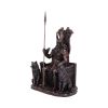 Bronze Odin All Father Wolves and Throne Figurine