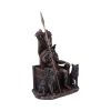 Bronze Odin All Father Wolves and Throne Figurine