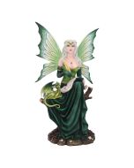 Riven – Gothic Winged Figurine on Skull Base