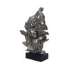 Natural Emotion - Kiss Silver Statue 37cm