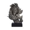 Natural Emotion - Peace Silver Statue 32cm