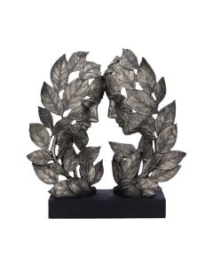 Natural Emotion - Kiss Silver Statue 37cm