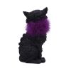 Furgus Black Cat Feather Boa Figurine 19.5cm