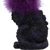 Furgus Black Cat Feather Boa Figurine 19.5cm