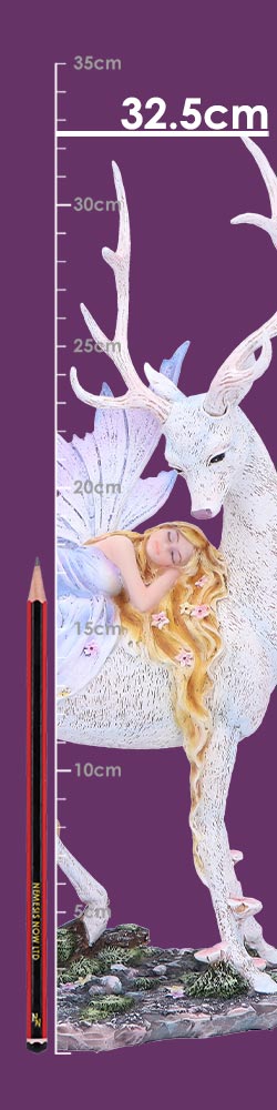 Evelyn Fairy and Stag Figurine