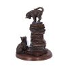 Feline Scholars Bronze Cat Ornament
