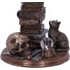 Feline Scholars Bronze Cat Ornament