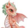 Carnation Flower Dragon Figurine