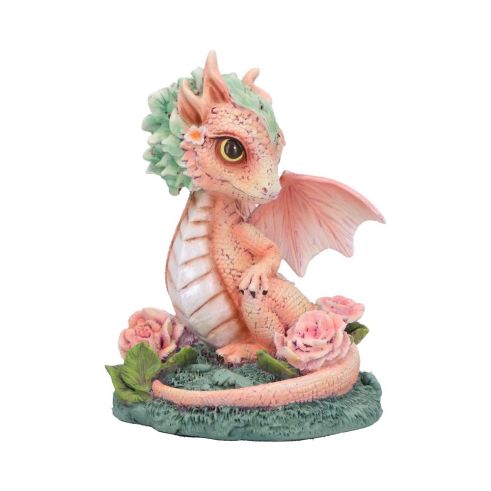Carnation Flower Dragon Figurine