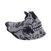 Fancy Dress Jewelled Masquerade Mask Cosplay (Silver)