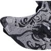 Fancy Dress Jewelled Masquerade Mask Cosplay (Silver)