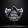 Fancy Dress Jewelled Masquerade Mask Cosplay (Silver)