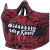 Fancy Dress Jewelled Masquerade Mask Cosplay (Red)