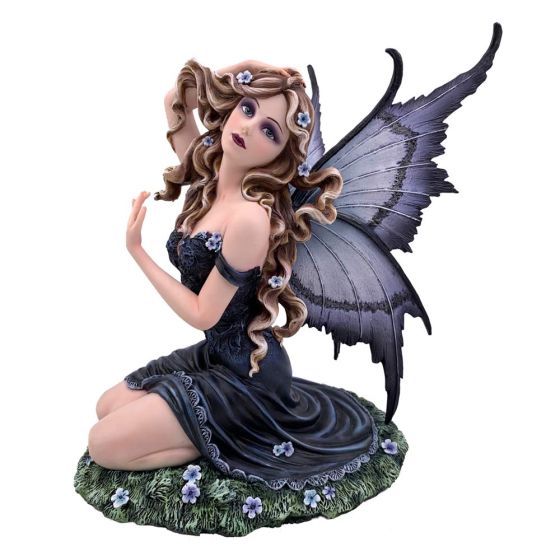 Lavender – Enchanted Kneeling Fairy Figurine