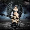 Riven – Gothic Winged Figurine on Skull Base