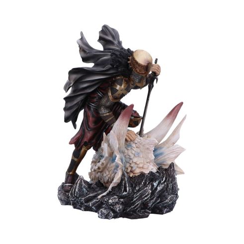 The Price of Valour – Heroic Knight Over Slain Dragon Figurine