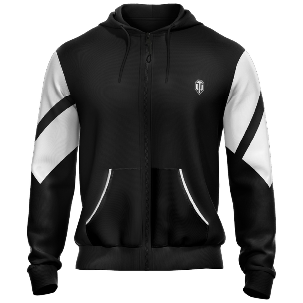 World of Tanks Zip hoodie black&white, S
