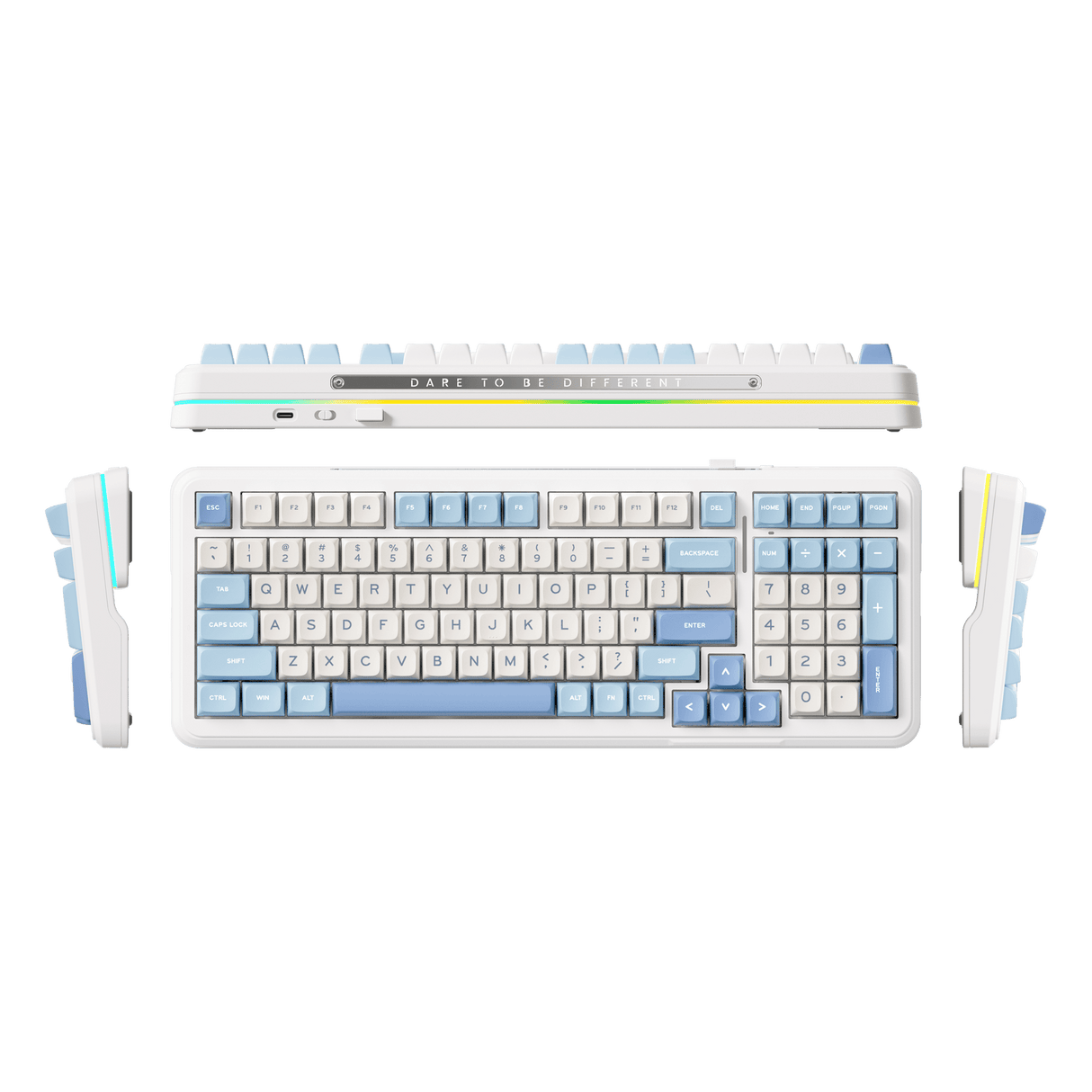 MCHOSE K99 Sky Blue - Wireless Mechanical Keyboard
