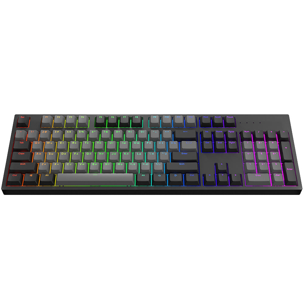 Dark Project KS-46 Keycaps PBT, ENG/RU/UA, Gray / Black