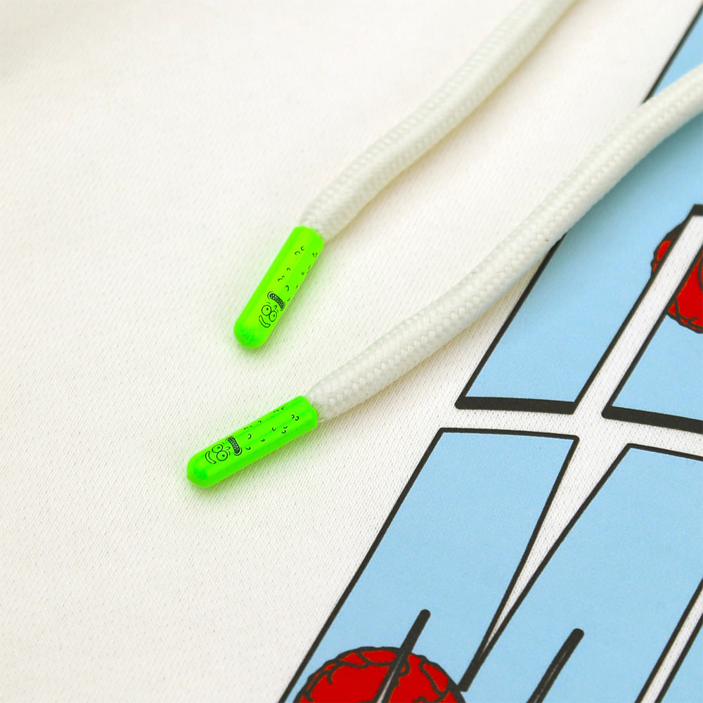 Rick and Morty hoodie off-white, M