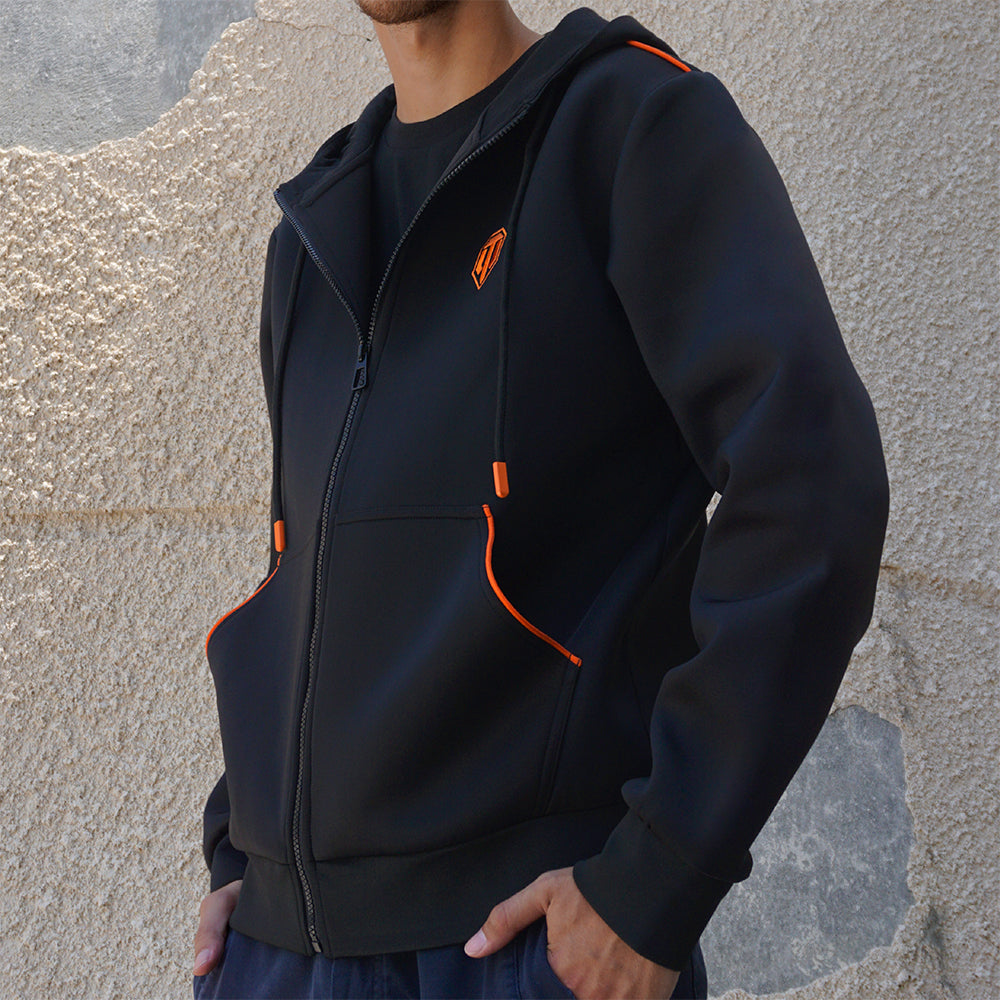 World of Tanks Zip hoodie base black, 3XL