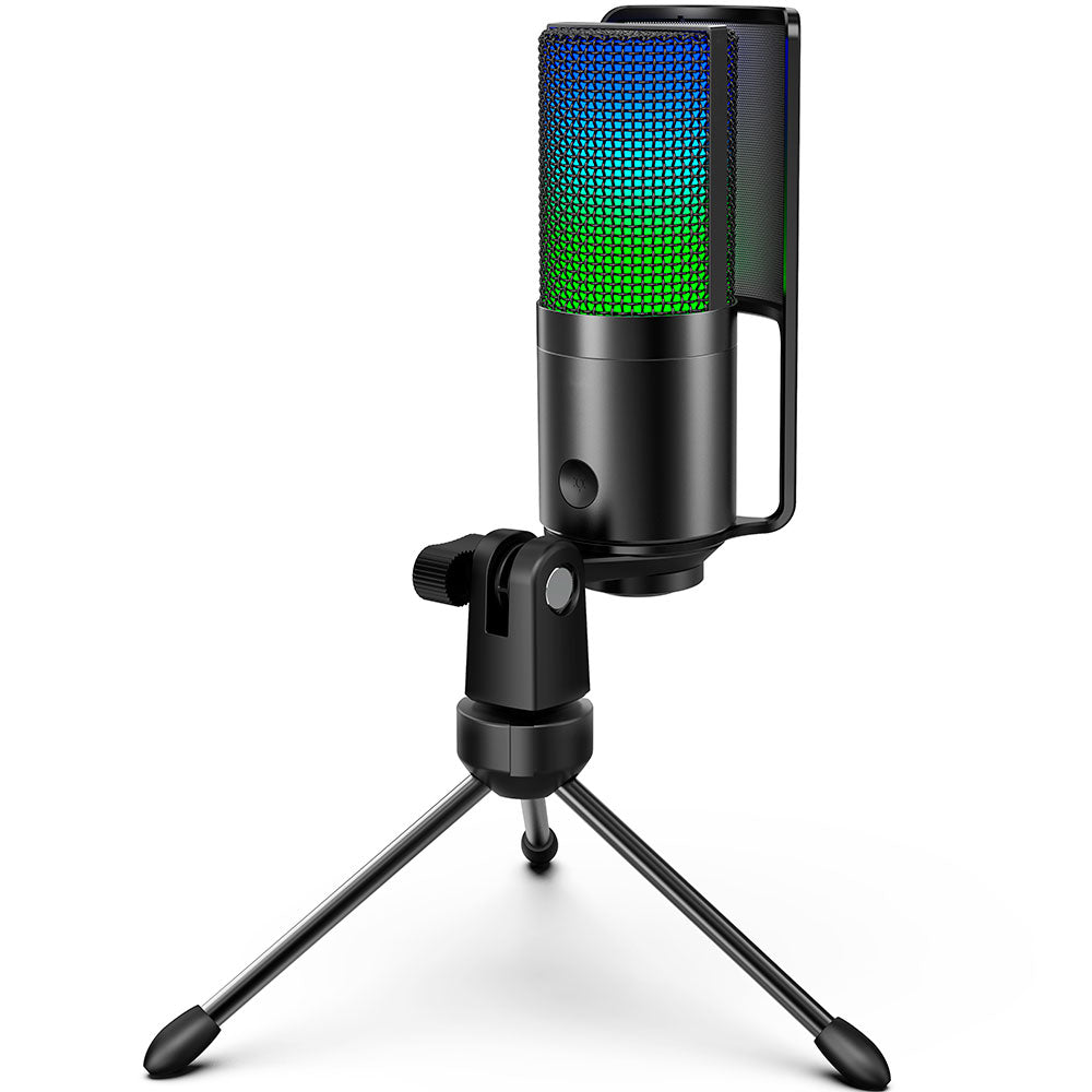 FIFINE K669 PRO2 Conedenser RGB USB Microphone , Black