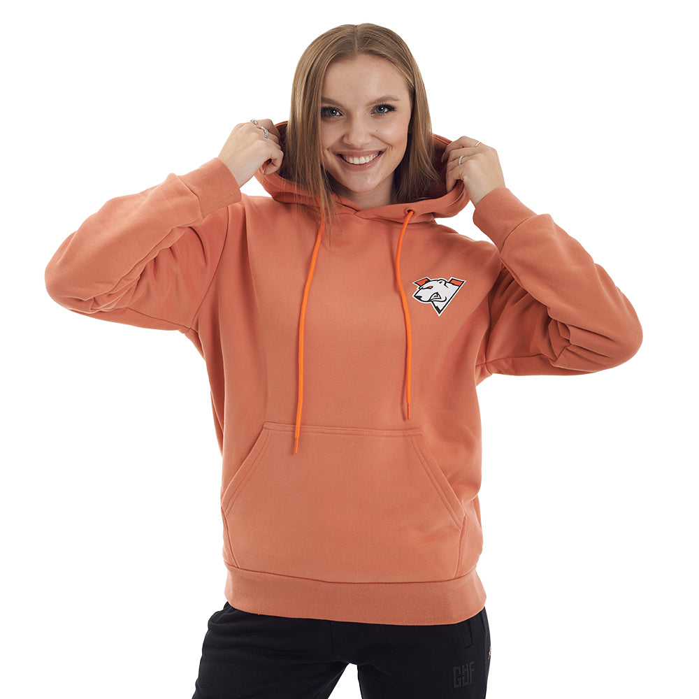 Virtus.pro Hoodie classic w/pocket orange, S