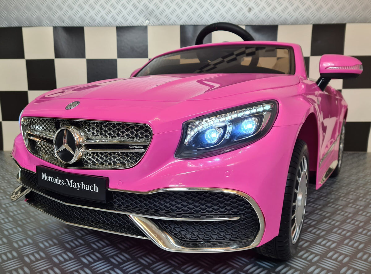 Mercedes-Benz Maybach S650 12V elbil för barn – 1 person, rosa