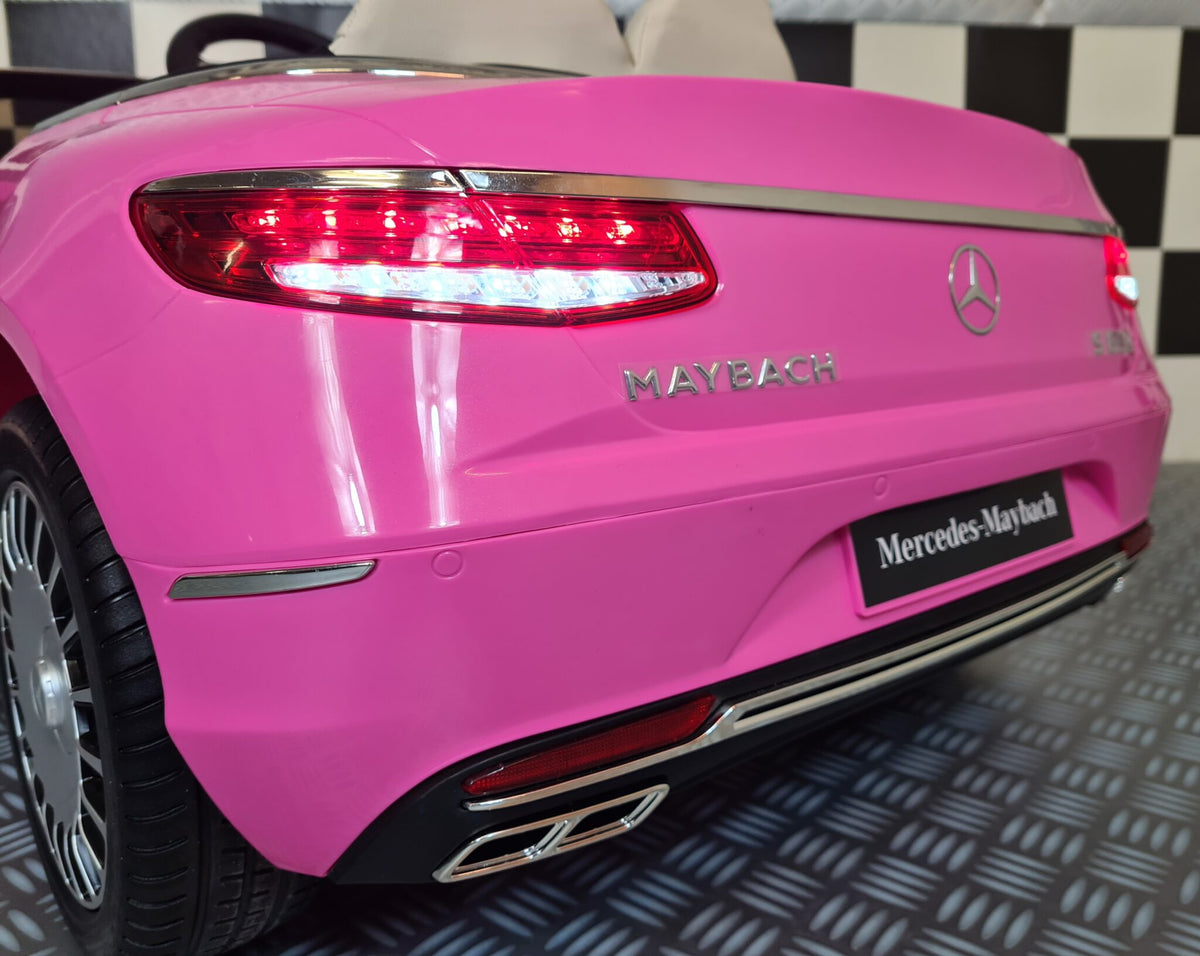 Mercedes-Benz Maybach S650 12V elbil för barn – 1 person, rosa