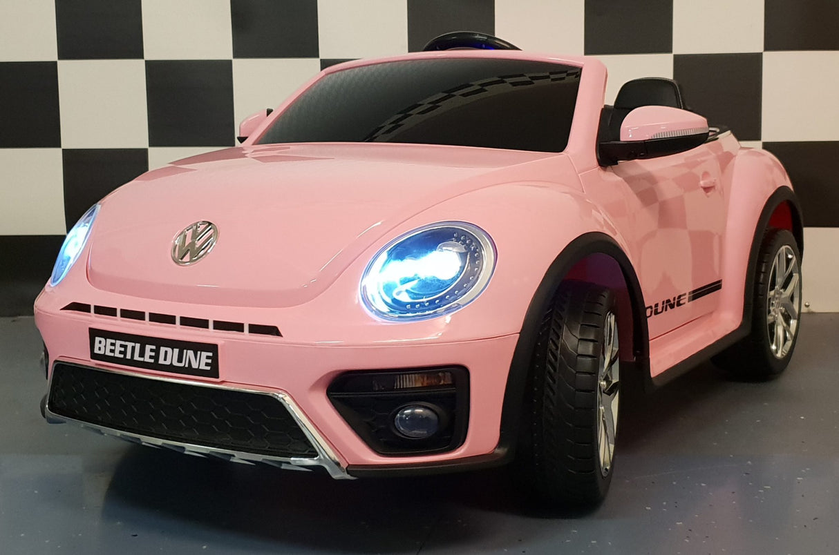 VW Beetle elektrisk børnebil 12 volt pink