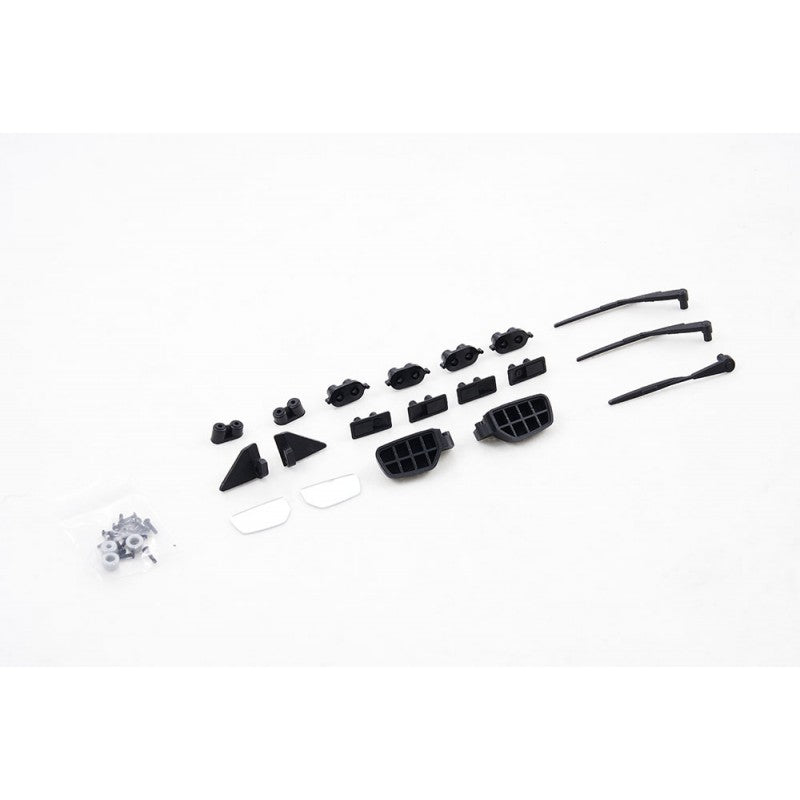 FCX10 Land Rover serie 11043 - REARVIEW MIRROR , WIPER AND HANDLE