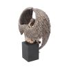 Bronzed Religious Contemplative Angel's Reflection Figurine26cm