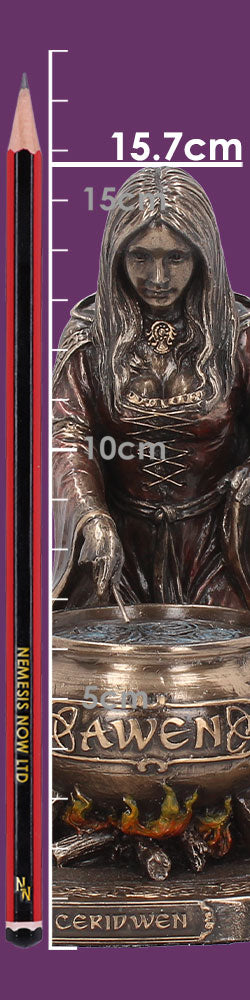 Bronze Welsh Goddess Ceridwen Figurine