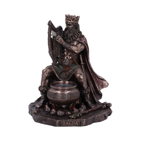 Bronze Dagda King of Tuatha De Danann Celtic Deity Figurine