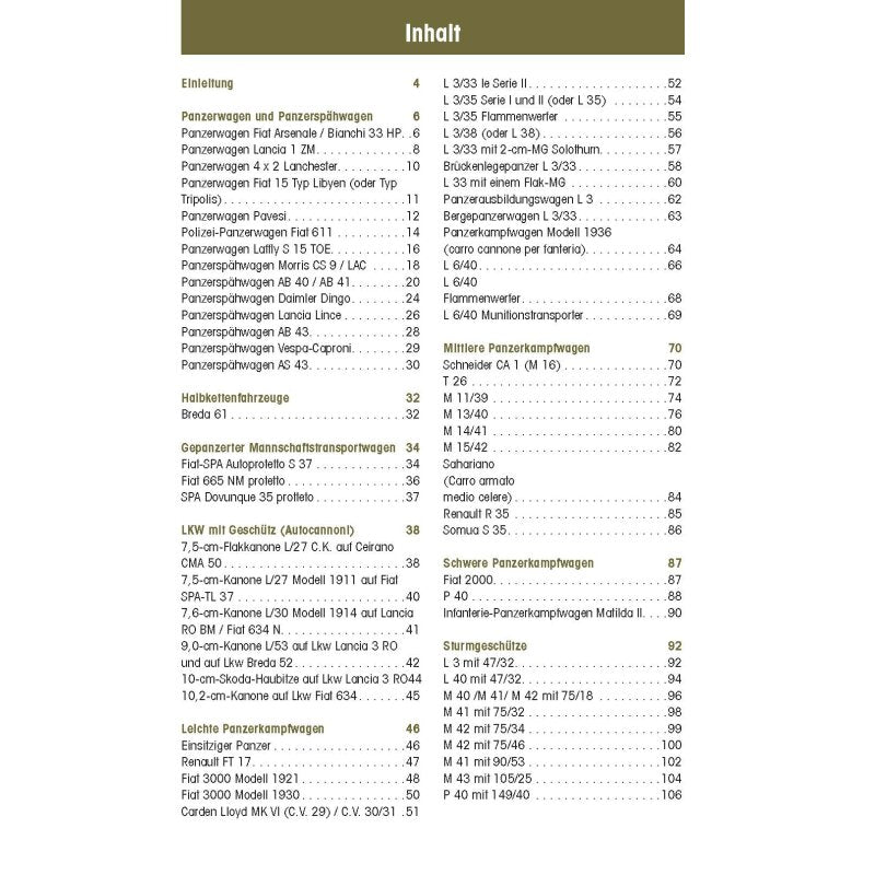 Italienische KFZ und Panzer 1916 - 1945