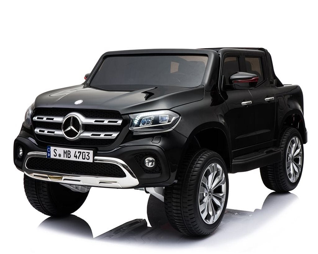 Mercedes X-Class Svart 4WD – 4x12V Elbil för Barn
