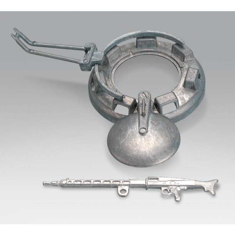 Metal hatches and MG set for Tiger 1 late version scale 1/16