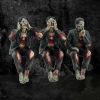 See No, Hear No Speak No Evil Zombies Figurine Ornaments