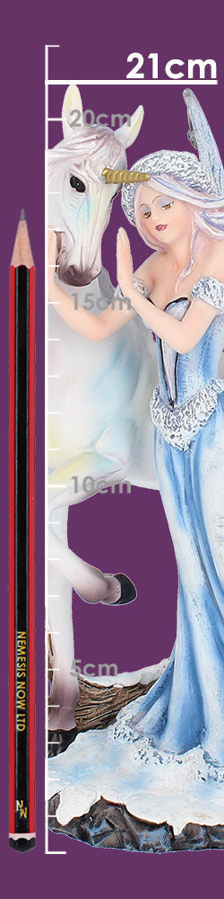 Comfort 21.5cm Ice Fairy and White Unicorn Figurine