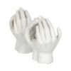 Set of Two Small Shelter 7cm Baby in Cradled Hands Figurines