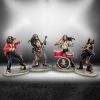 One Hell of a Band Figurine Set Drummer Bassist Guitarist Vocalist Ornament Set