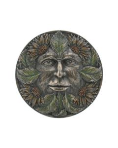 Bronzed Autumn Equinox Tree Spirit Wall Plaque