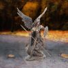 Bronzed Archangel Raphael Religious Warrior 35cm