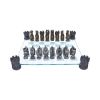Raised Fantasy Kingdom Of The Dragon Chess Set With Corner Towers 43cm